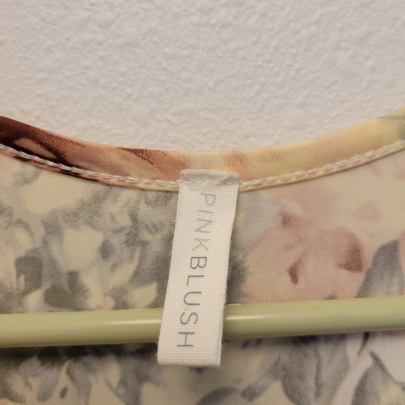 Pinkblush Cream and Pink Wrap Maxi Dress - Picture 8 of 9